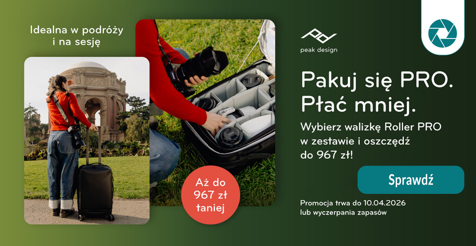 Peak Design Roller PRO w promocji – wybierz opłacalny zestaw Peak Design Roller PRO w promocji – wybierz opłacalny zestaw